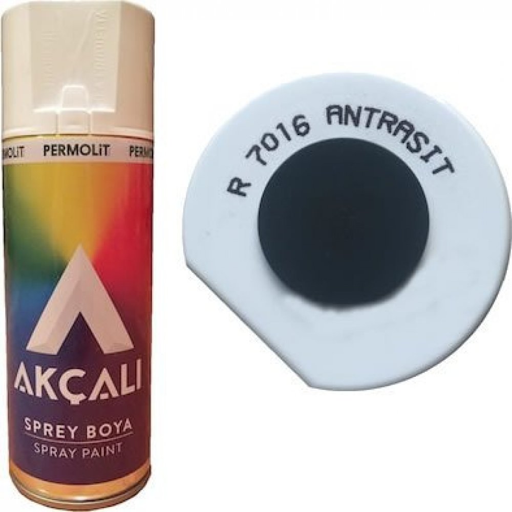 Akçalı Antrasit Gri Sprey Boya 400 Ml RAL 7016 Fiyatı